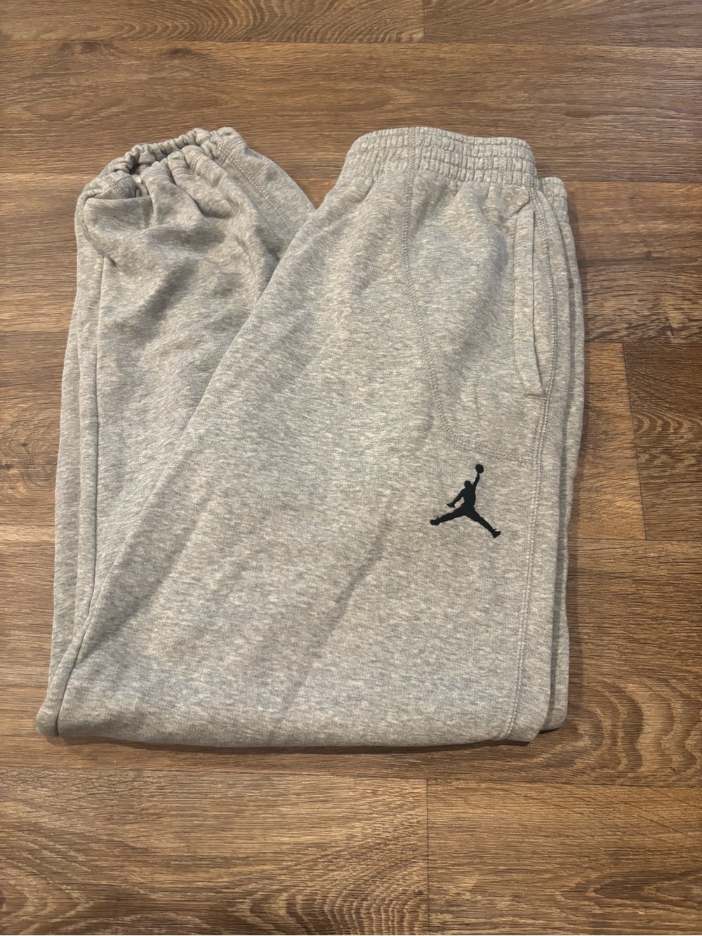 Jordan Sweatpants Gray Heather Jumpman Logo Joggers Mens Medium